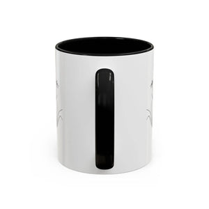 Personalized Monogram Accent Coffee Mug - Elegant Initials with Minimal Floral (11/15 Oz) - Mugs