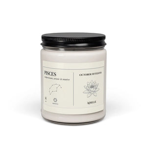 Custom Pisces Scented Soy Candle – 9oz - Dipaliz - Candles