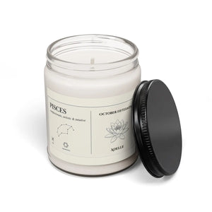 Custom Pisces Scented Soy Candle – 9oz - Dipaliz - Candles
