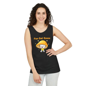 Personalized Name Fun Gal Custom Mushroom Cute Graphic Tank Top - Tops - s