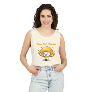 Personalized Name Fun Gal Custom Mushroom Cute Graphic Tank Top - Tops - s