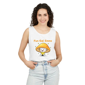 Personalized Name Fun Gal Custom Mushroom Cute Graphic Tank Top - Tops - s