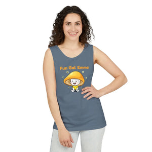 Personalized Name Fun Gal Custom Mushroom Cute Graphic Tank Top - Tops - s