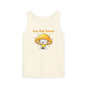 Personalized Name Fun Gal Custom Mushroom Cute Graphic Tank Top - Tops - s