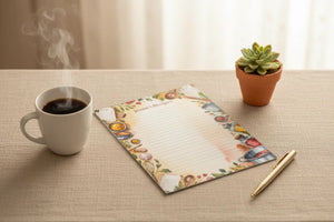 Personalized Recipe Notepad - Vintage Magnetic Pad - Dipaliz - Notepads
