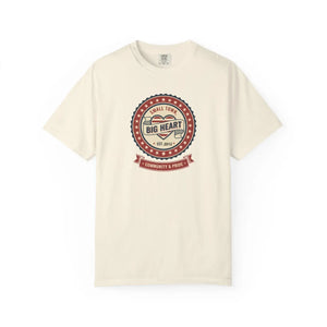 Personalized Year Big Heart Vintage Seal T-shirt - Small Town Community Pride Tee - T-shirts - m