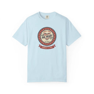 Personalized Year Big Heart Vintage Seal T-shirt - Small Town Community Pride Tee - T-shirts - m