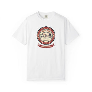 Personalized Year Big Heart Vintage Seal T-shirt - Small Town Community Pride Tee - T-shirts - m