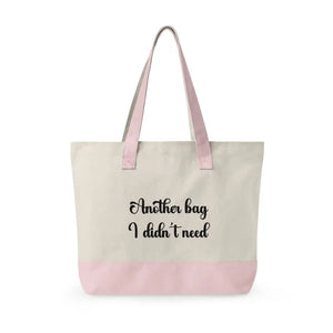 Bags - Zippered Canvas Tote - Personalized Cotton Shopper - Dipaliz
