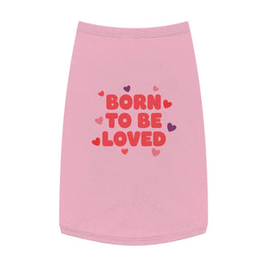 Soft Pet Tank - Loved Heart Print Rib Knit - Dipaliz - Shirts