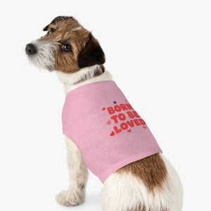 Soft Pet Tank - Loved Heart Print Rib Knit - Dipaliz - Shirts