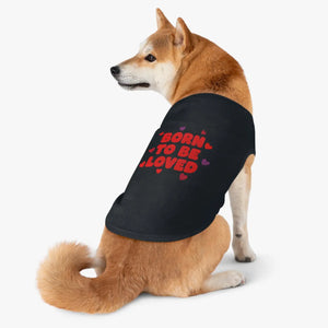 Soft Pet Tank - Loved Heart Print Rib Knit - Dipaliz - Shirts