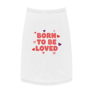 Soft Pet Tank - Loved Heart Print Rib Knit - Dipaliz - Shirts