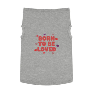 Soft Pet Tank - Loved Heart Print Rib Knit - Dipaliz - Shirts
