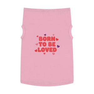 Soft Pet Tank - Loved Heart Print Rib Knit - Dipaliz - Shirts