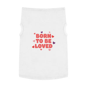 Soft Pet Tank - Loved Heart Print Rib Knit - Dipaliz - Shirts