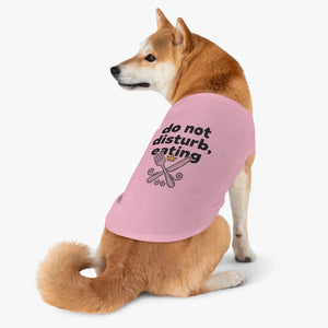 Soft Stretchy Eating Funny Dog Cat Meal Time Tee - Dipaliz - l / Pink - Pets