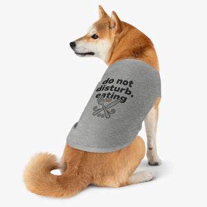 Soft Stretchy Eating Funny Dog Cat Meal Time Tee - Dipaliz - Pet Shirts