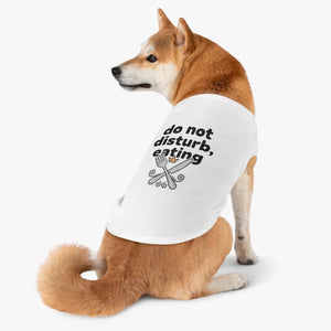 Soft Stretchy Eating Funny Dog Cat Meal Time Tee - Dipaliz - Pet Shirts