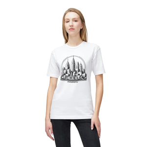 Minimalist Philly Skyline Tee - Gifts for Her - Dipaliz - T-shirts - m