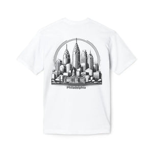 Minimalist Philly Skyline Tee - Gifts for Her - Dipaliz - T-shirts - m