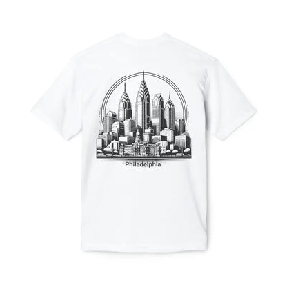 Philly Skyline Style Tee - Made in Usa - T-shirt