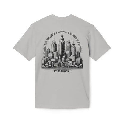 Philly Skyline Style Tee - Made in Usa - T-shirt