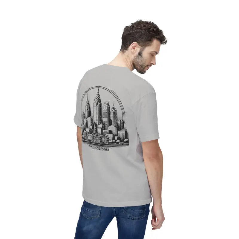 Philly Skyline Style Tee - Made in Usa - T-shirt