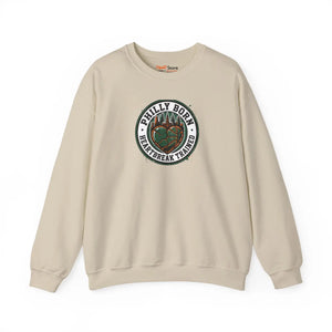 Philly Born Heartbreak Trained Sweatshirt | City Basketball Rivalry Humor - Sand / s
