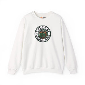 Philly Born Heartbreak Trained Sweatshirt | City Basketball Rivalry Humor - White / s