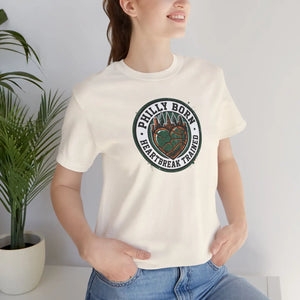 Philly Born Heartbreak Trained Cotton Tee - Hometown Pride - Dipaliz - T-shirts - Xs