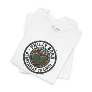 Philly Born Heartbreak Trained Cotton Tee - Hometown Pride - Dipaliz - T-shirts - Xs