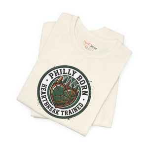 Philly Born Heartbreak Trained Cotton Tee - Hometown Pride - Dipaliz - T-shirts - Xs