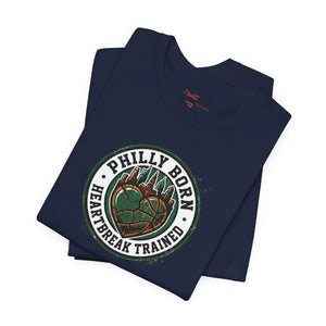 Philly Born Heartbreak Trained Cotton Tee - Hometown Pride - Dipaliz - T-shirts - Xs