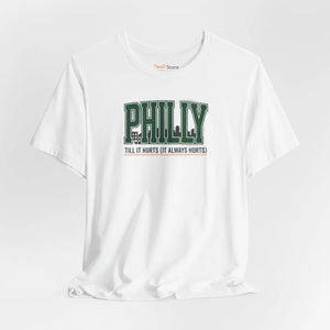 Philly Till it Hurts Tee Rivalry Humor Cotton - Dipaliz - T-shirts - m