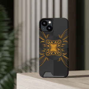 Abstract Gold Phone Case - Polycarbonate Wallet - Dipaliz - Mobile Cases
