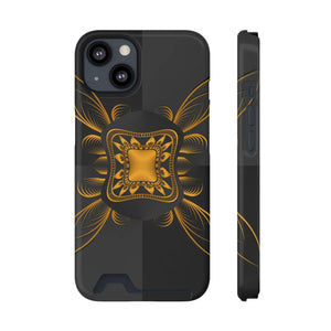 Abstract Gold Phone Case - Polycarbonate Wallet - Dipaliz - Mobile Cases