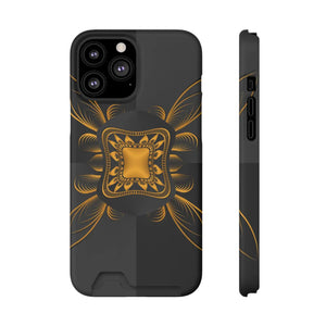 Abstract Gold Phone Case - Polycarbonate Wallet - Dipaliz - Mobile Cases