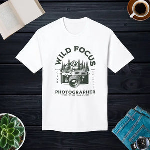 Photographer T-shirt Camera Lover Spotlight Style - Dipaliz - White / s - T-shirts