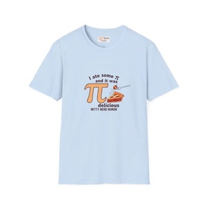 Pi Day T-shirt, ?I Ate Some π and it was Delicious’ Funny Math Tee - T-shirts - m