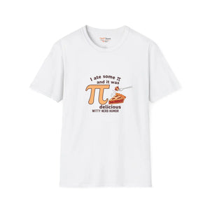 Pi Day T-shirt, ?I Ate Some π and it was Delicious’ Funny Math Tee - T-shirts - m