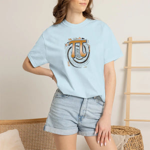 Pi Symbol Graphic T-shirt, Vintage Math Pie Design - T-shirts - m