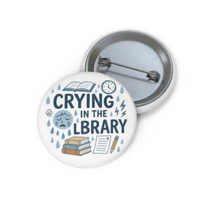 Book Lover Gift Library Humor Pin Teacher Badge by Dipaliz - Pinback Buttons
