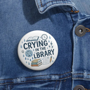 Book Lover Gift Library Humor Pin Teacher Badge by Dipaliz - Pinback Buttons