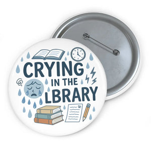 Witty Library Humor Pin - Book Lover Gift Metal - Dipaliz - Pinback Buttons