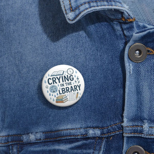 Witty Library Humor Pin - Book Lover Gift Metal - Dipaliz - Pinback Buttons