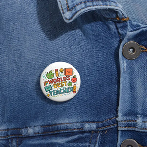 Teacher Appreciation Pins - Fun Classroom Accessories - Dipaliz - 1.25’’ - Pinback Buttons