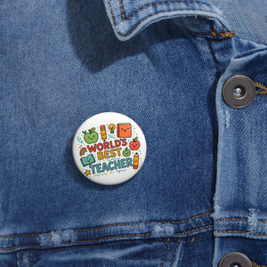 Vibrant Teacher Appreciation Pins - Fun Gifts - Dipaliz - Pinback Buttons