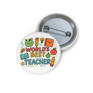 Vibrant Teacher Appreciation Pins - Fun Gifts - Dipaliz - Pinback Buttons