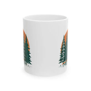 Pine Forest Ceramic Mug - Cozy Nature Design - Dipaliz - Mugs